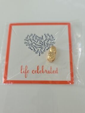 KEEP Collective Gold Tone Peanut Charm